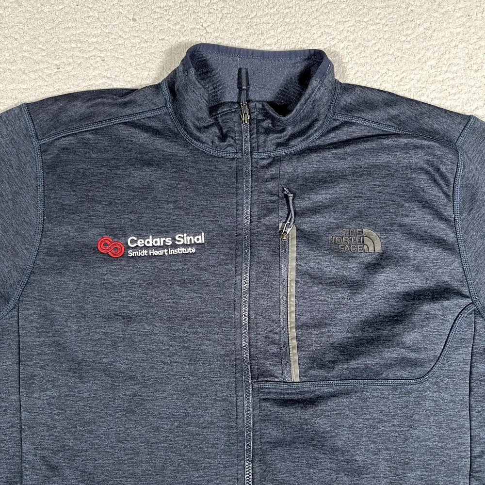 The North Face Sweater Mens‎ Large Blue Full Zip Outdoor Pullover Casual Preppy